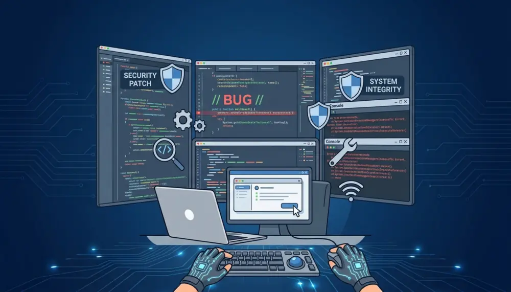 فحص وتصحيح الأكواد وحل مشاكل السكربتات البرمجية