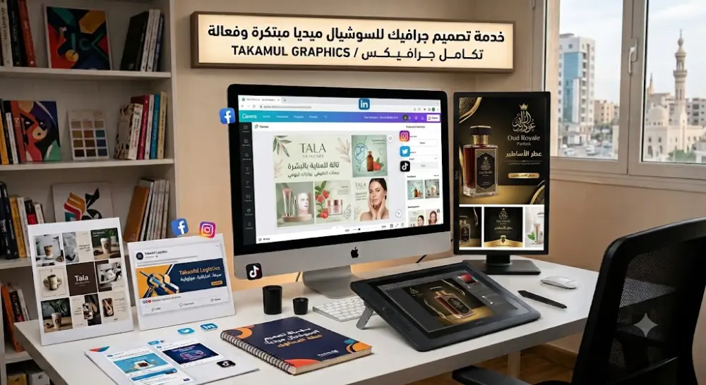 "تصميم منشور (بوست) احترافي ومبتكر لمنصات السوشيال ميديا