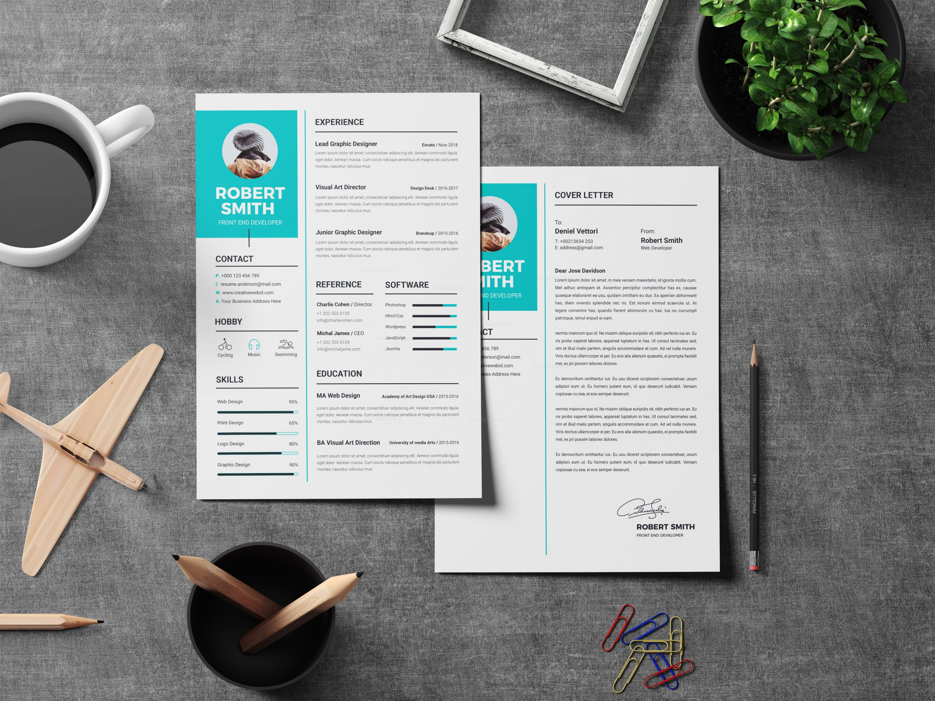 تصميم C.V كصورة او صفحة ويب بإستخدام css, html مقابل 5$