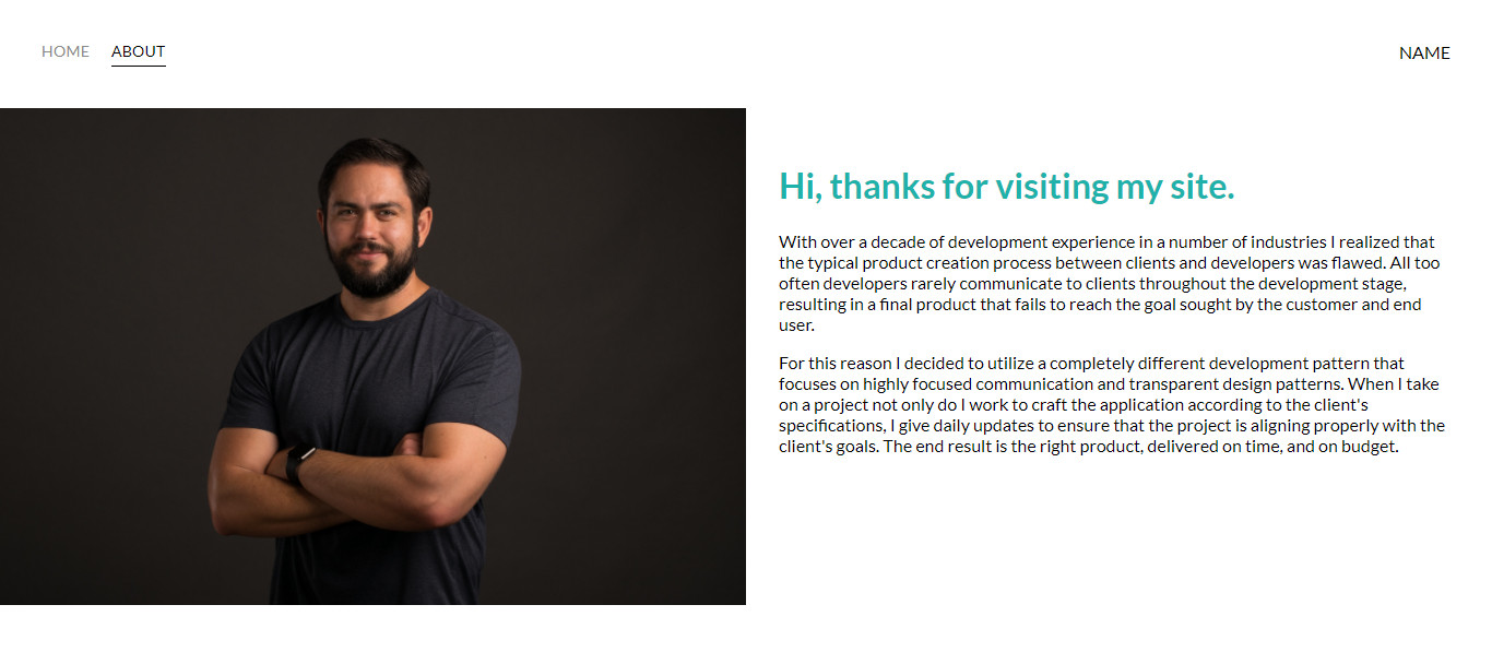 تصميم PORTFOLIO Simple مقابل 5$