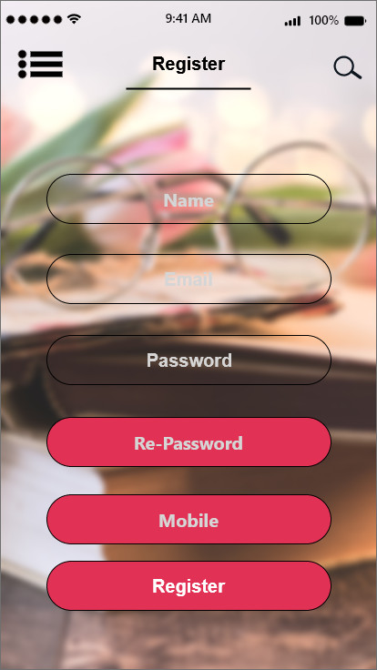 تصميم  Adobe xd الواجهة الواحدة 5$