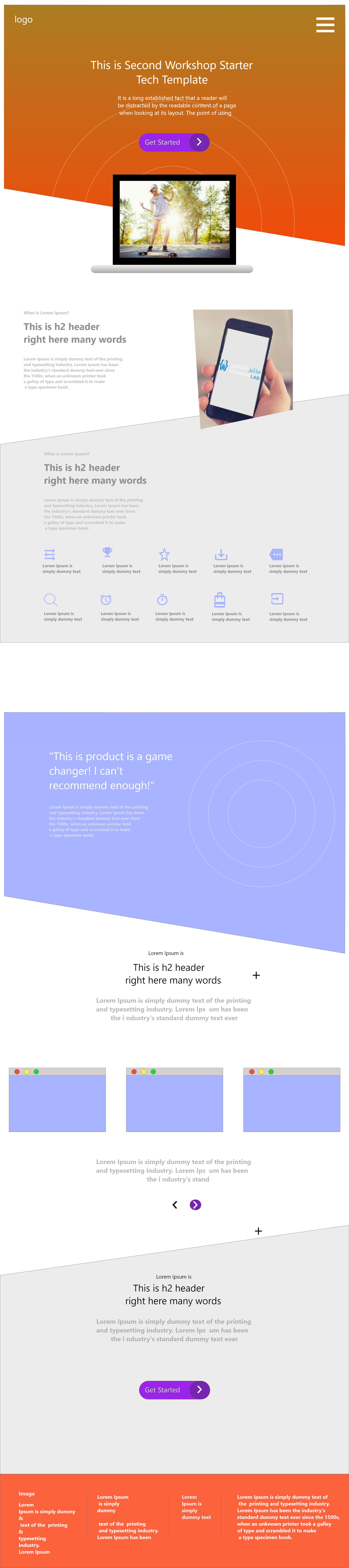 نماذج لواجهات قمت بتصميمها ببرنامج Adobe xd