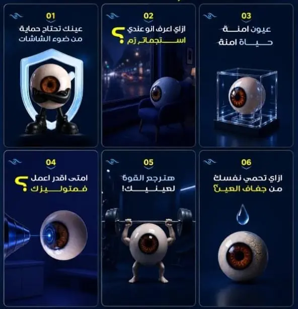 تصميم هوية بصرية كاملة + سوشيال ميديا لعيادات الأسنان والعيون