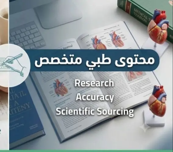كتابه مقالات وابحاث علميه وطبيه  باللغه العربيه