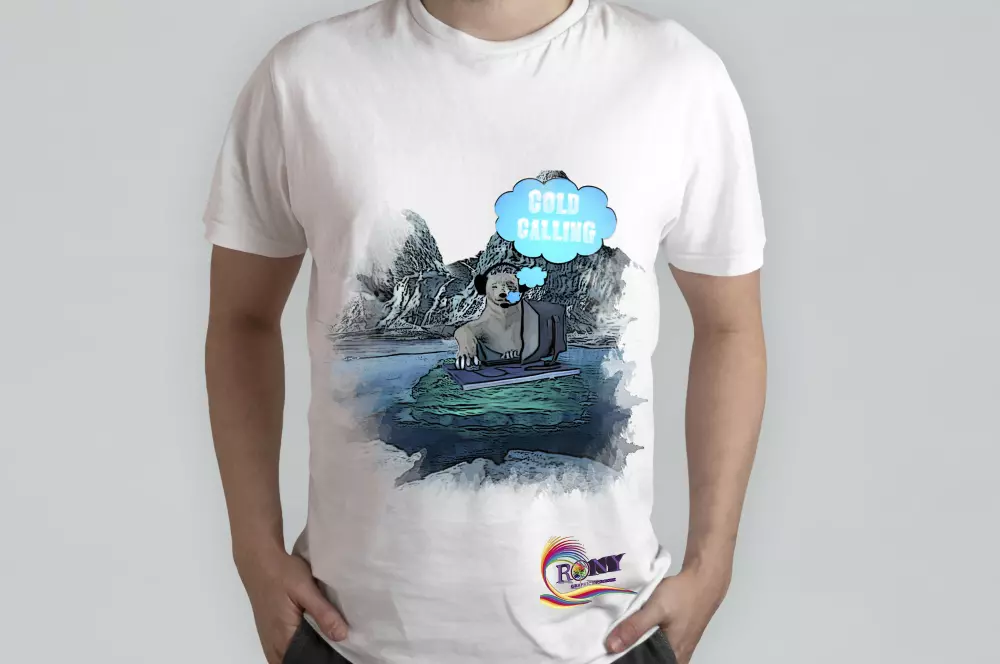 تصميم تيتشيرتات طباعة او الالكتروني