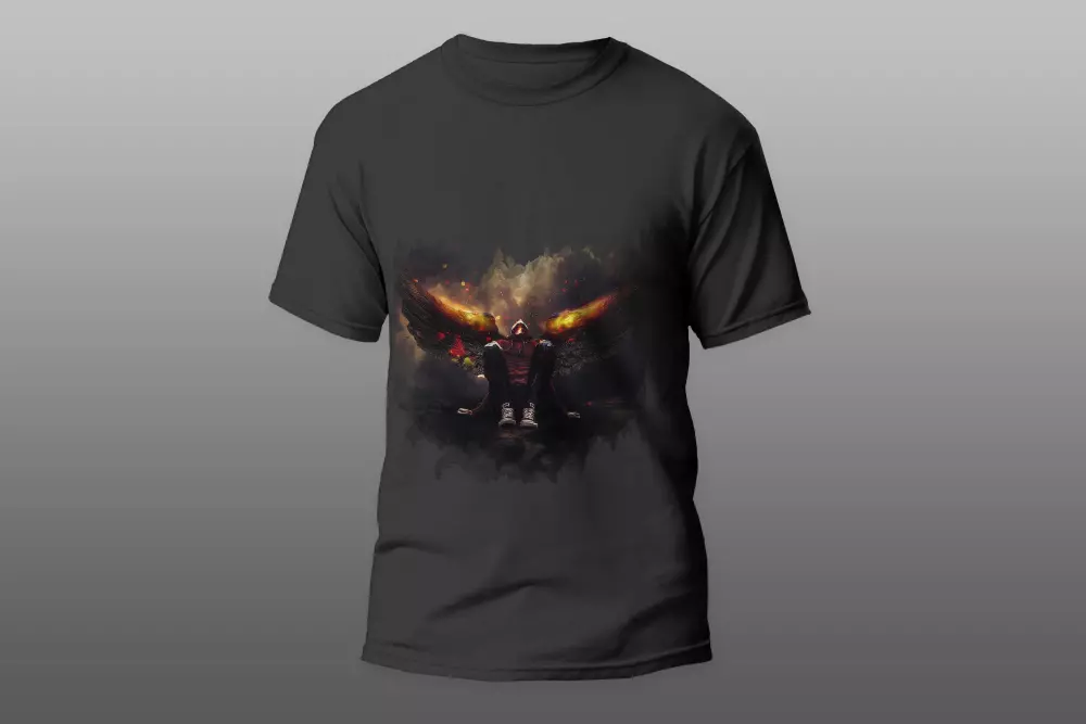 تصميم تيتشيرتات طباعة او الالكتروني