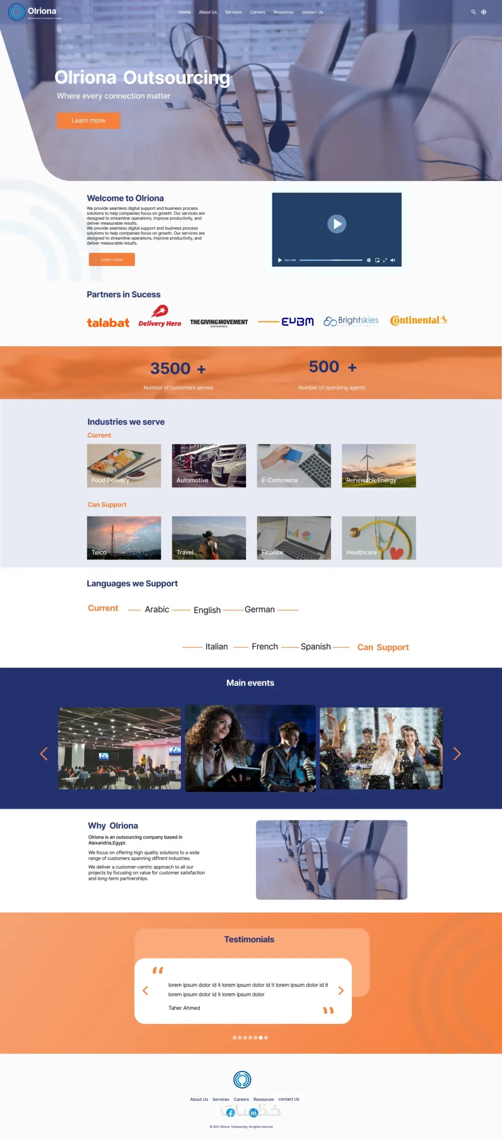 تصميم صفحة هبوط Landing page احترافية UI/UX