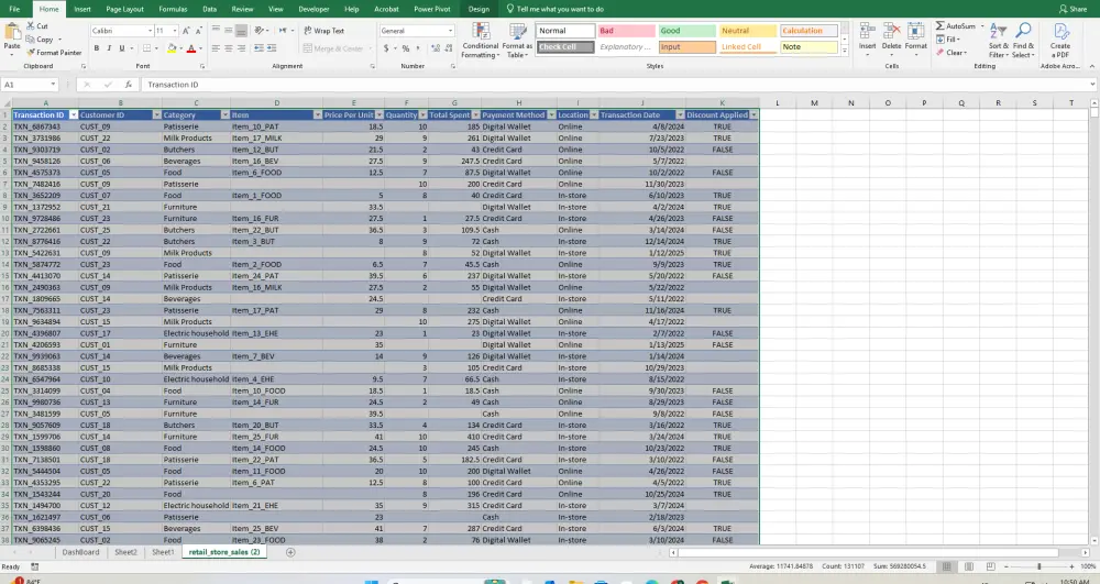 التعامل مع مصادر البيانات باستخدام MicS Excel