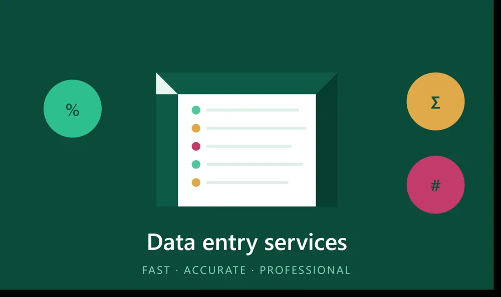 Excel Data entry services