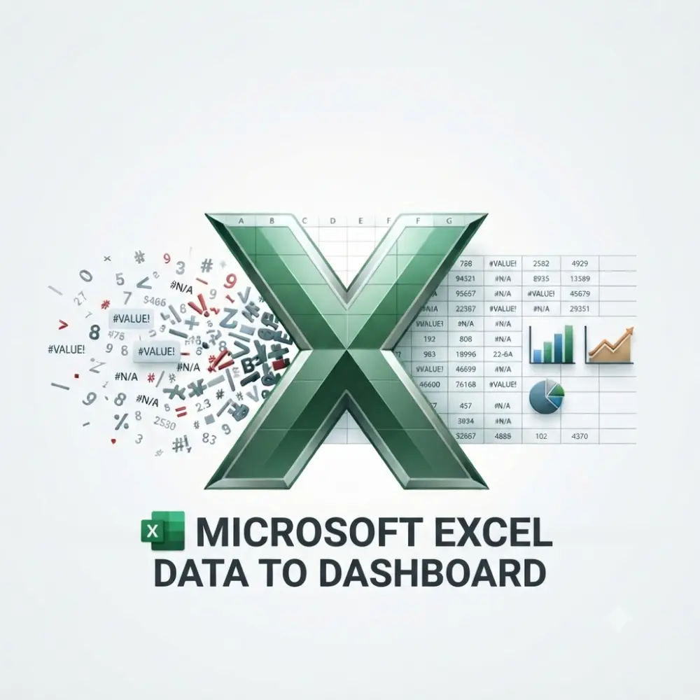 الخدمة الشاملة للتعامل مع البيانات وتنظيفها وتحليلها وعمل داشبورد احترافية في MS Excel