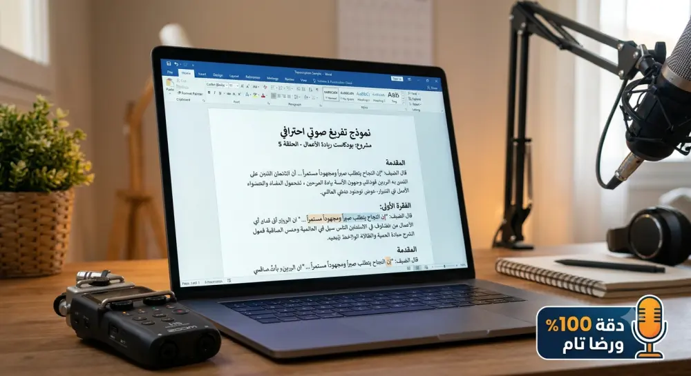 تفريغ صوتي