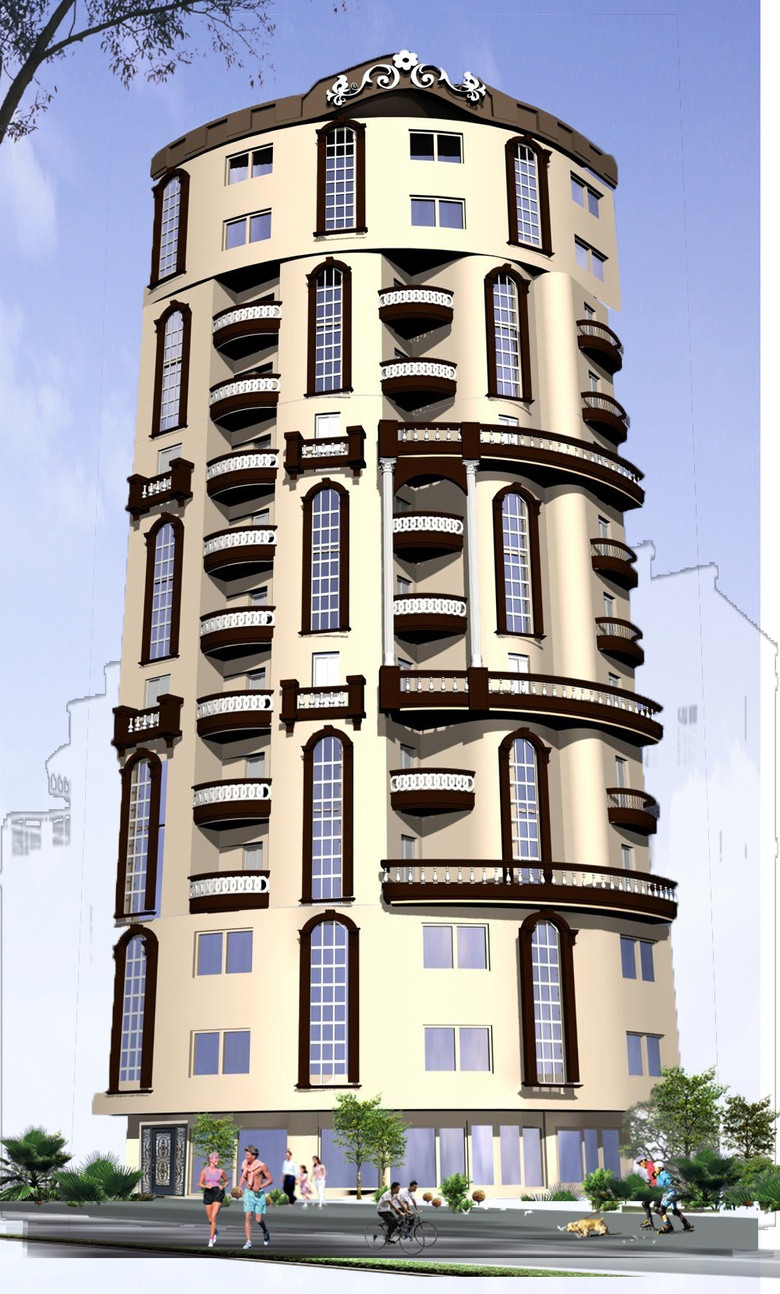 تصميم واجهات لفلتك او شقتك او اى مبنى بالاوتوكاد و 3دى ماكس و فى راى