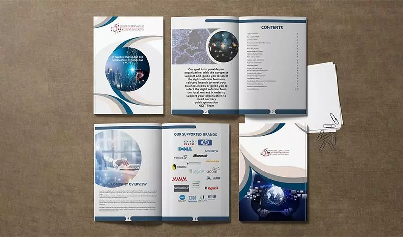 تصميم ملف تعريفي لشركة(بروفايل) ومجلة