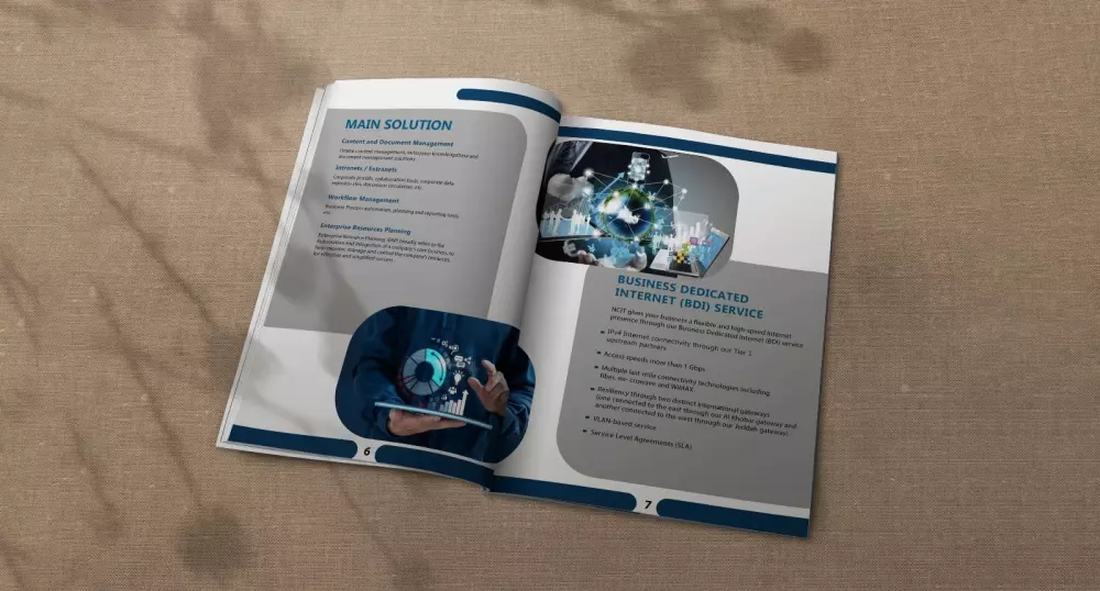 تصميم ملف تعريفي لشركة(بروفايل) ومجلة