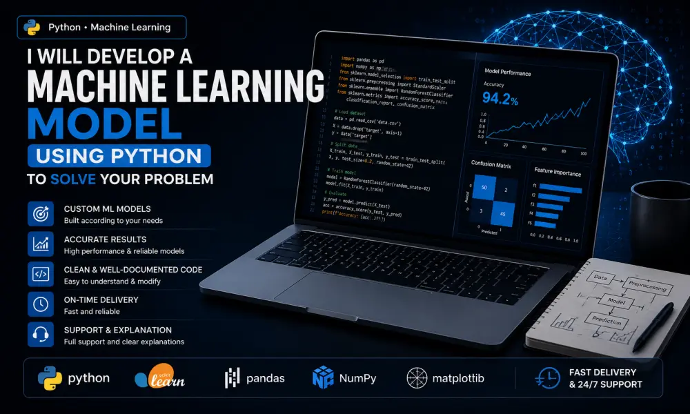 تطوير نموذج تعلم آلة مخصص باستخدام Python
