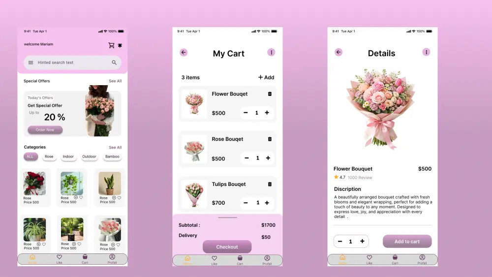 تصميم شاشه UI / UX l موبايل ابلكيشن او ويب علي Figma