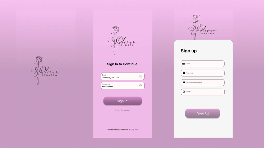 تصميم شاشه UI / UX l موبايل ابلكيشن او ويب علي Figma