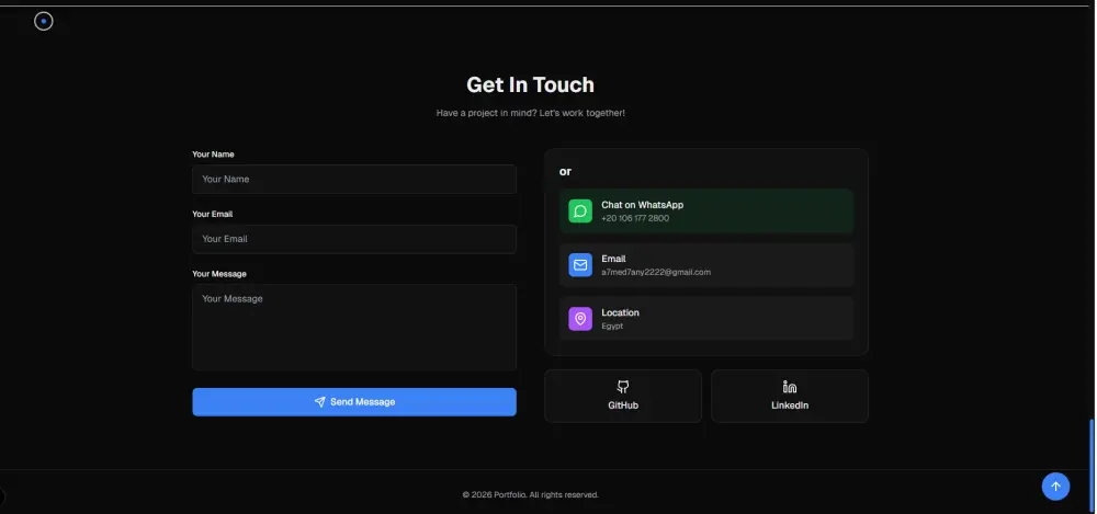 سأصمم وأطور موقع Portfolio احترافي باستخدام Next.js وReact