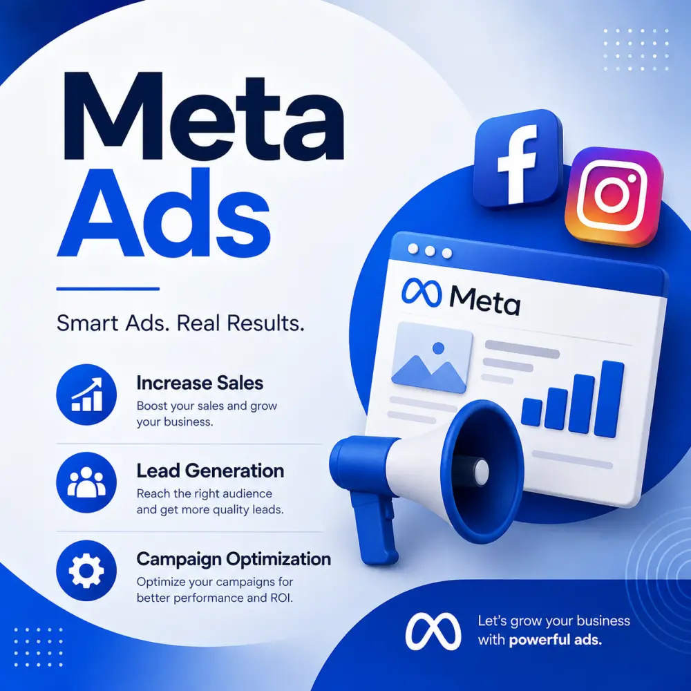 سأقوم بإنشاء وإدارة حملات Meta Ads احترافية لزيادة المبيعات فييسبوك-انستجرام