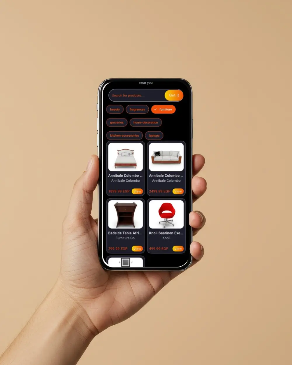 تصميم واجهة تطبيق موبايل باستخدام flutter