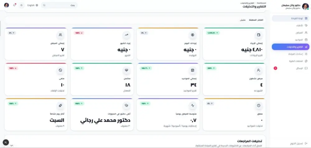 سأوفر نظامًا جاهزًا لإدارة العيادات الطبية مع تطبيق للمريض ولوحة تحكم