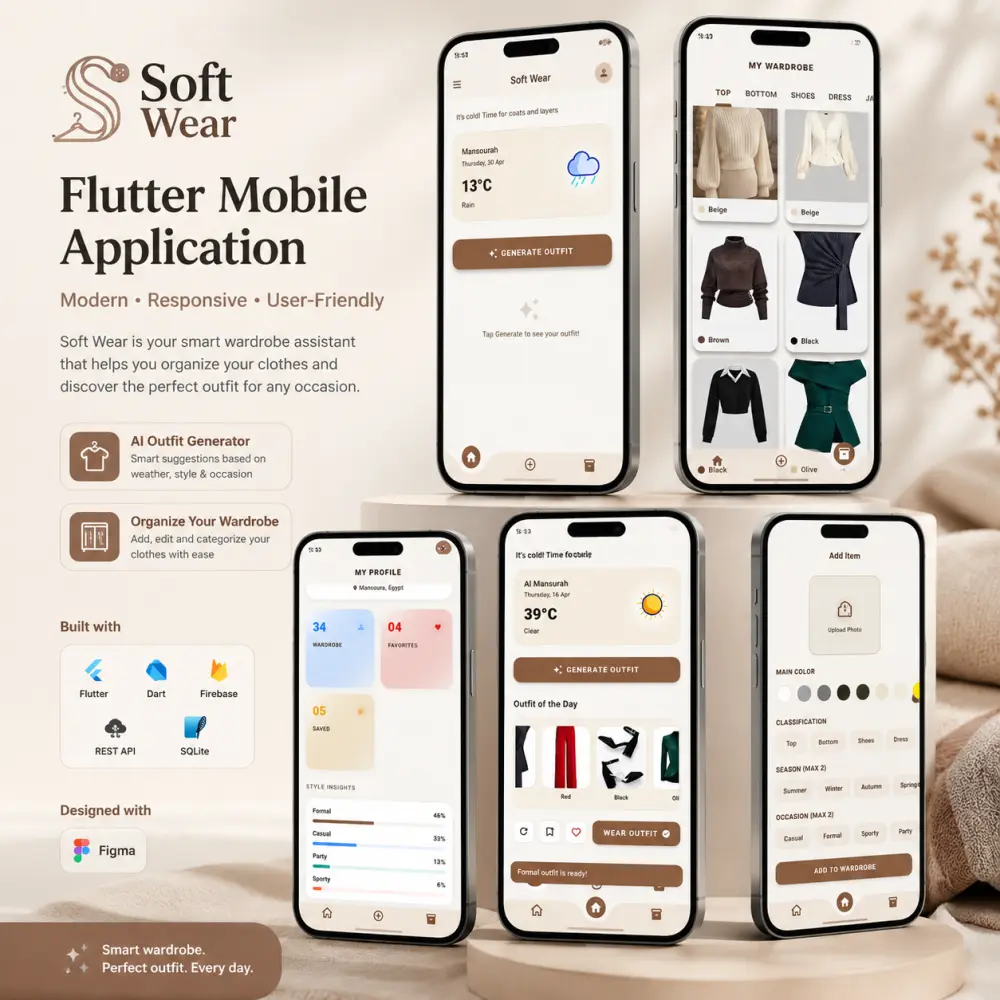 تحويل تصميم Figma إلى تطبيق Flutter احترافي مع API وFirebase