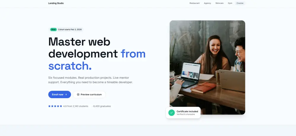 سأحول أي تصميم Figma أو XD أو PSD إلى HTML CSS JavaScript