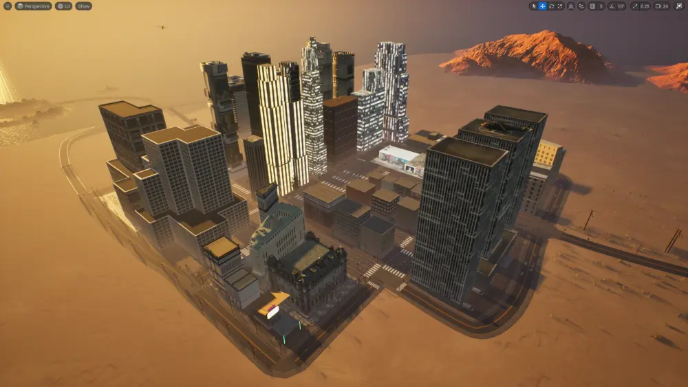 سأصمم بيئة ثلاثية الأبعاد (3D) احترافية باستخدام Unreal Engine 5