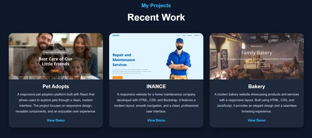 سأصمم وأطور موقع Portfolio شخصي احترافي ومتجاوب