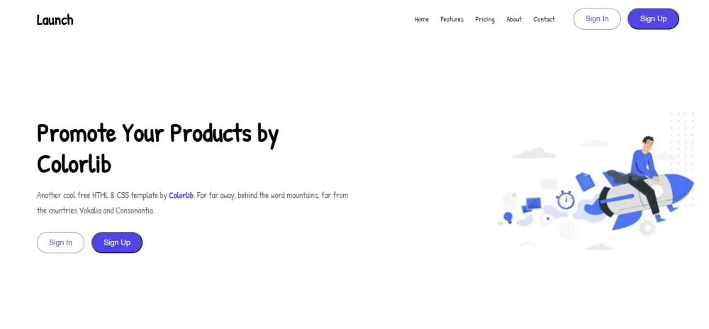 سأصمم Landing Page احترافية ومتجاوبة باستخدام HTML وCSS وJavaScript
