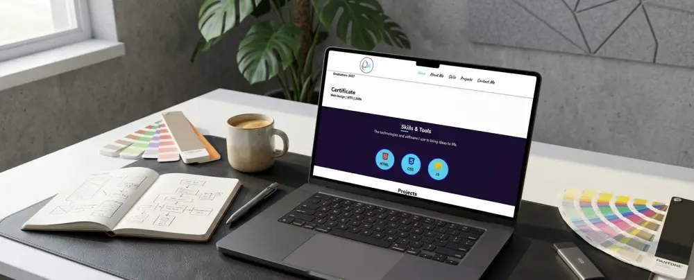 تصميم موقع معرض أعمال (Portfolio) احترافي ومتجاوب لعرض مهاراتك ومشاريعك