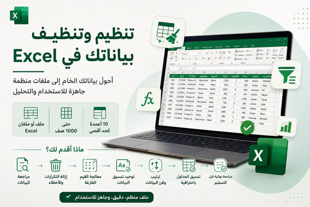 التعامل مع مصادر البيانات باستخدام MS Excel