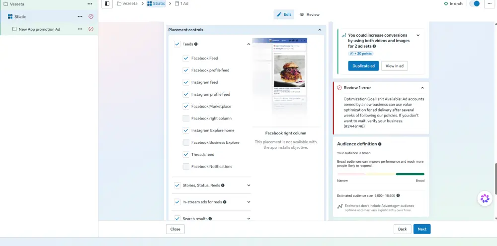 سأقوم بإعداد حملة إعلانية احترافية على Facebook وInstagram عبر Meta Ads