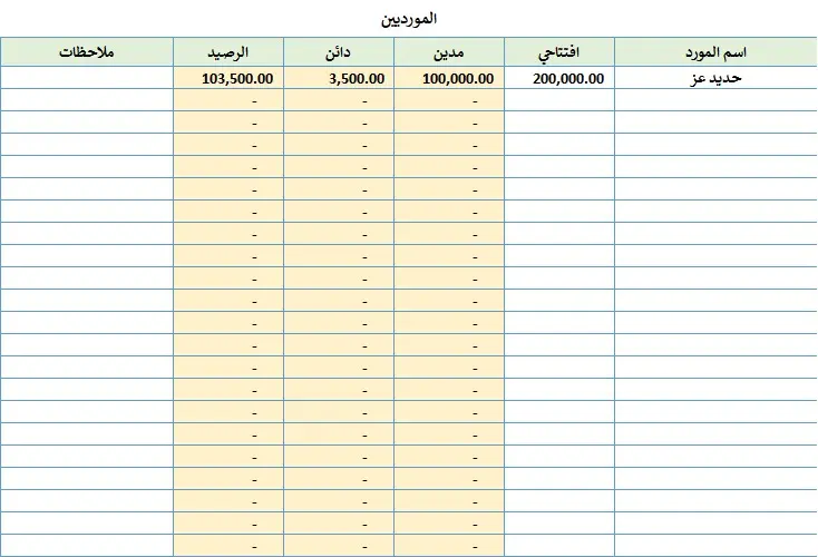 نظام Excel متكامل لإدارة حسابات ومشروعات المقاولات