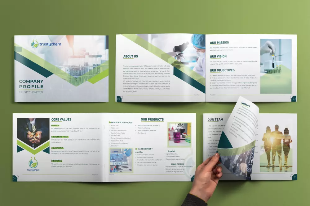 تصميم بروفايل Profile او مجلات او ملفات تعريفية للشركات