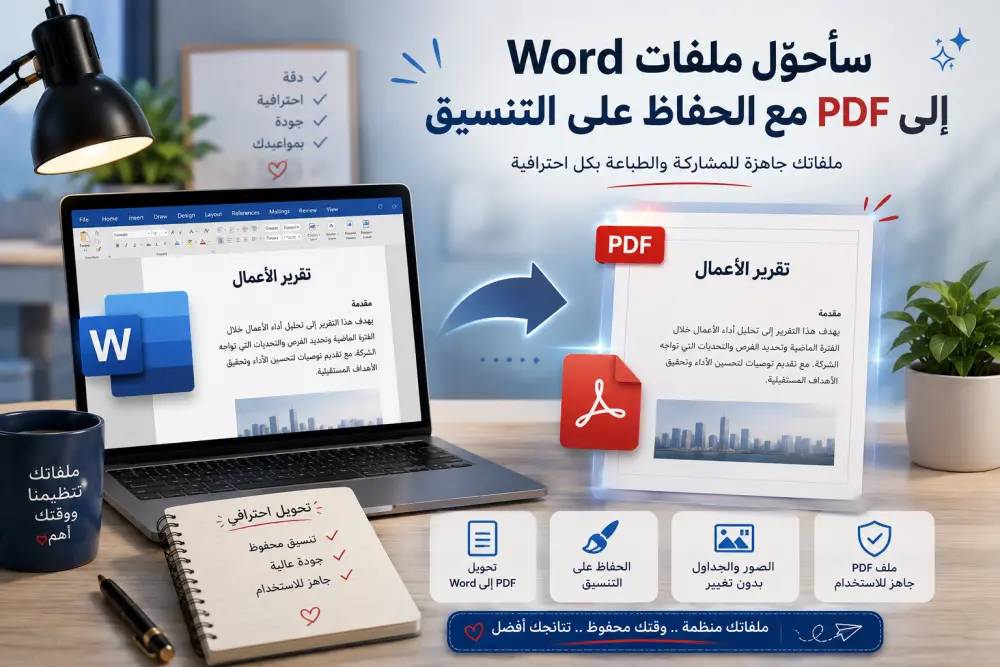سأحوّل ملفات Word إلى PDF مع الحفاظ على التنسيق