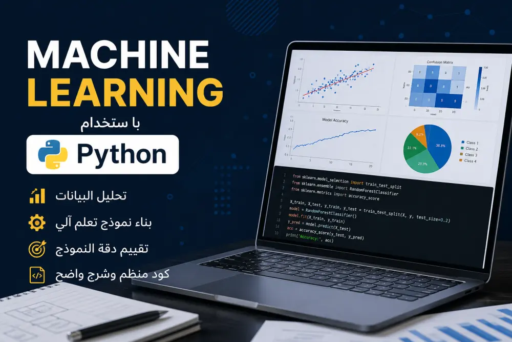 تطوير و بناء نموذج تعلم آلي (Machine Learning) باستخدام Python و تحليل البيانات