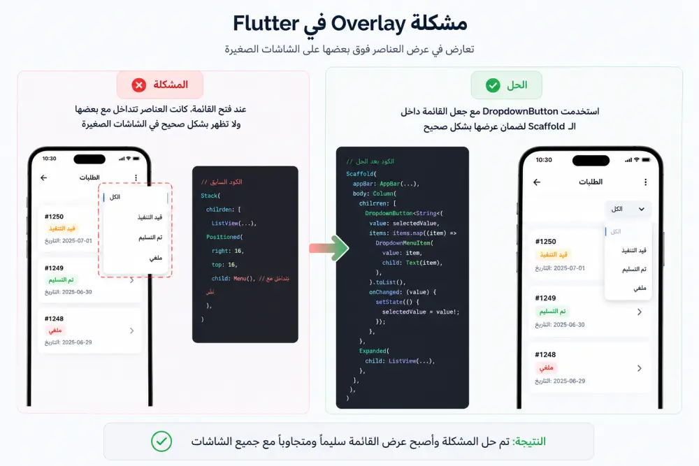 إصلاح Bug واحد داخل شاشة واحدة.
