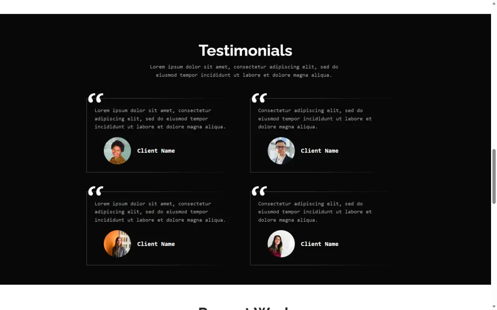 سأقوم بتصميم وتطوير موقع Portfolio احترافي
