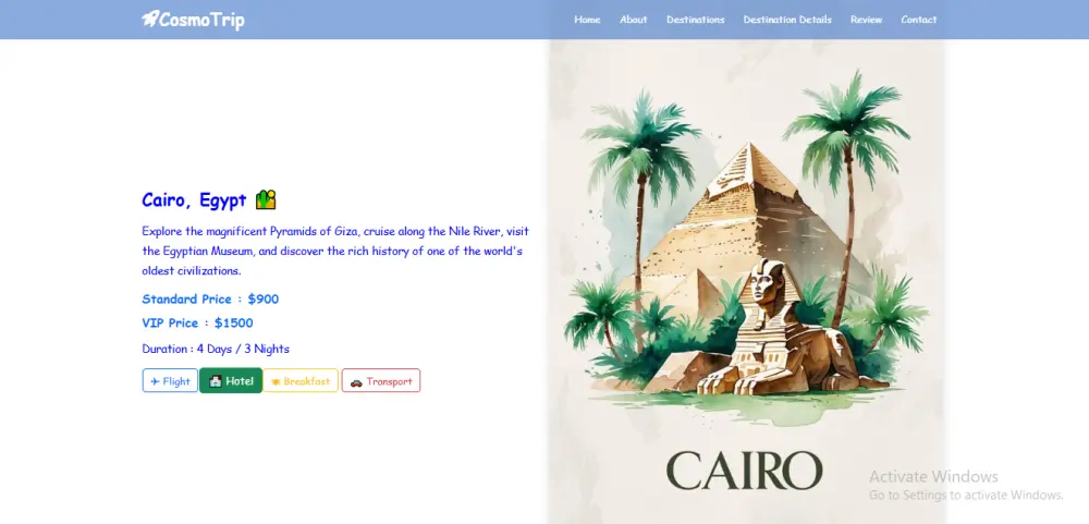 تطوير صفحة هبوط احترافية ومتجاوبة باستخدام HTML CSS JavaScript