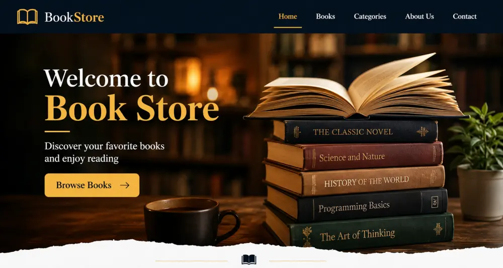 تصميم وتطوير صفحة ويب احترافية باستخدام HTML و CSS و Bootstrap