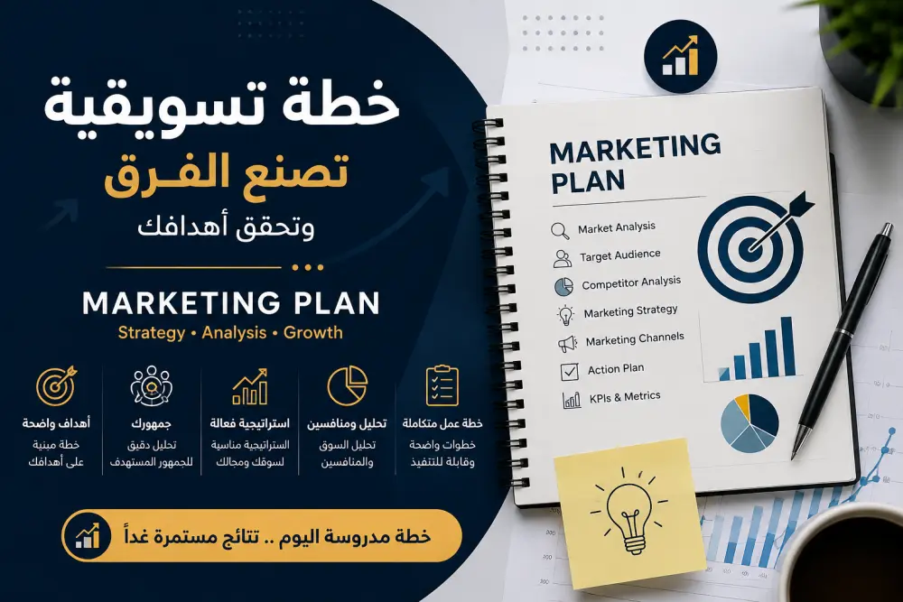 سأقدم لك خطة تسويقية شاملة مخصصة لأجلك تساعد البزنس الخاص بك للوجهة الصحيحة منذ البداية