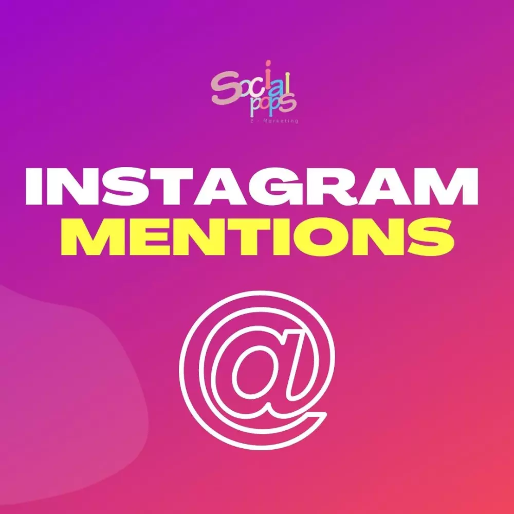 خدمات منشن انستجرام(1000 منشن مقابل 15$)