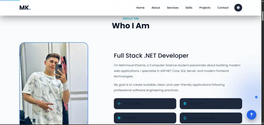 سأصمم وأطور موقع Portfolio احترافي ومتجاوب لعرض أعمالك وخبراتك