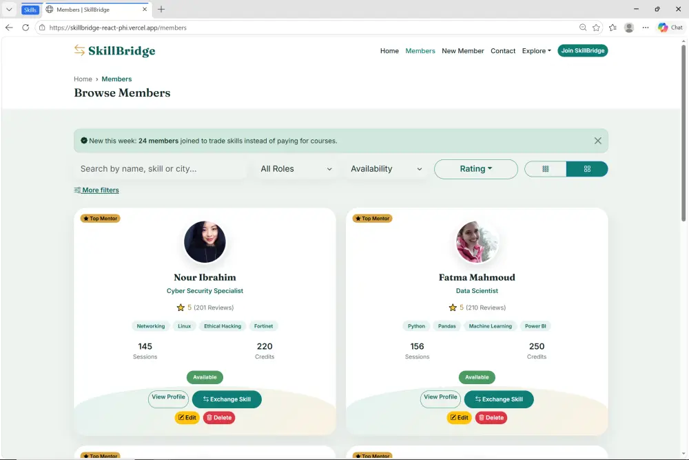 سأصمم وأطور صفحة ويب تفاعلية باستخدام React