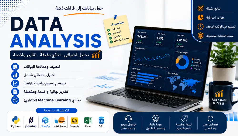 سأحلل بياناتك باستخدام Python وأقدم تقريرًا احترافيًا