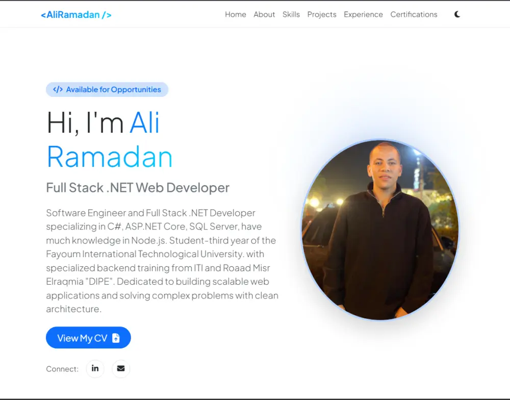بناء بورتفوليو/ لاندينج بيدج (HTML/CSS/JS)