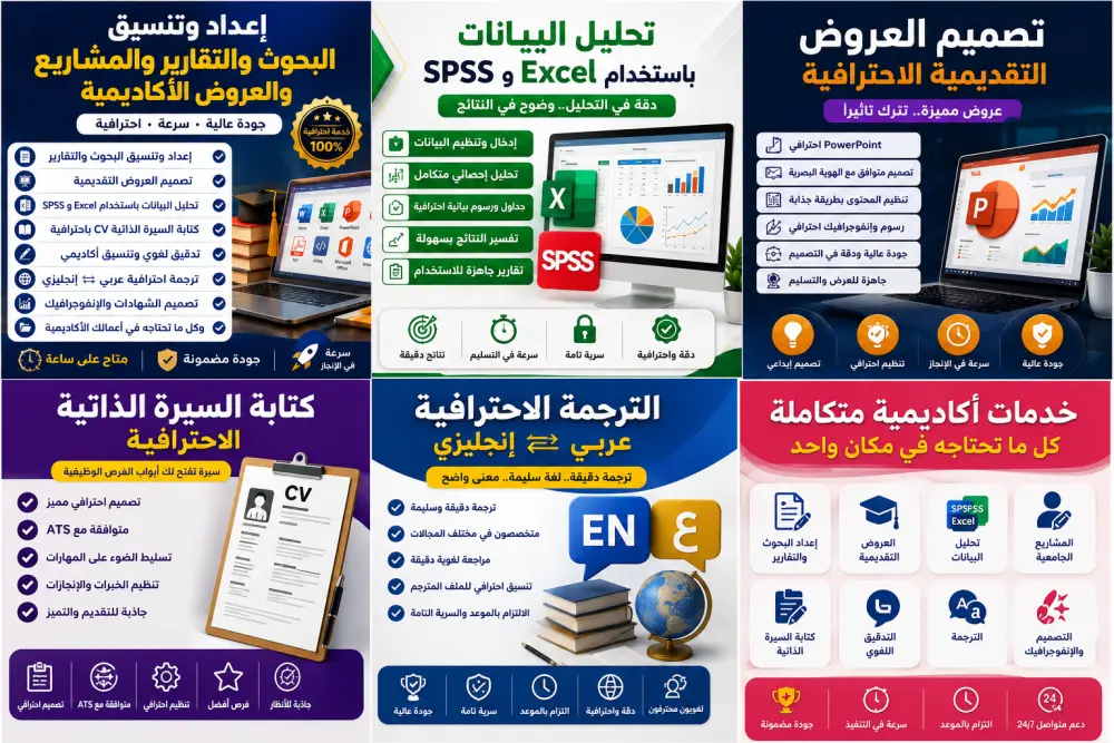 ماذا سوف تقدم في الخدمة: تنسيق الأبحاث والتقارير الأكاديمية حتى 20 صفحة
