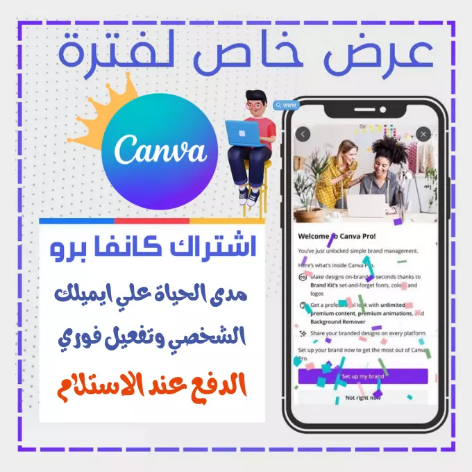 كانفا برو مدى الحياة - Canva Pro lifetime