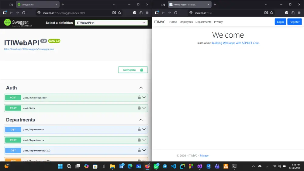 برمجة صفحة ويب احترافية باستخدام ASP.NET Core و.NET